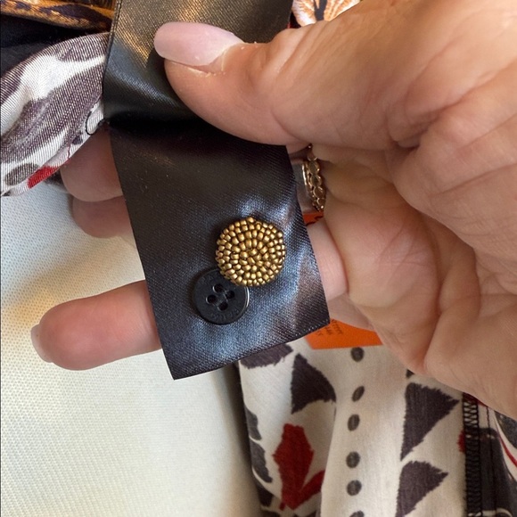 Farm Rio Tapestry Garden V-Neck Belted Wrap Mini Dress NWOT Size Small - Picture 11 of 14